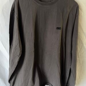 Kith Men's Charcoal Long Sleeve Tee